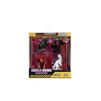 Godzilla - Jada Toys - Godzilla x Kong: The New Empire MetalFigs 2.5 Inch Die-Cast Mini-Figure 4 Pack